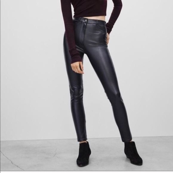 WILFRED | SAUVAGE DARIA PANTS FAUX LEATHER ARITZA - Picture 2 of 7